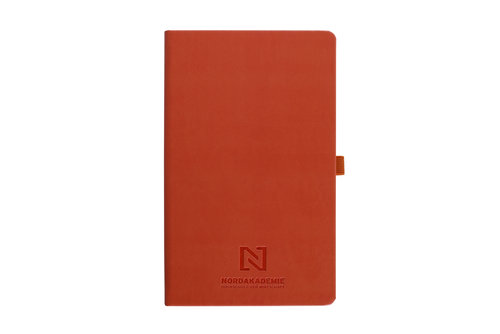 Orange notebook of the Nordakademie Elmshorn